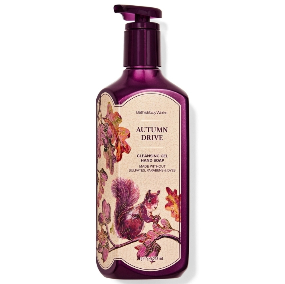 Bath & Body Works Autumn Drive Cleansing Gel Hand Soap 8oz NEW Rare
